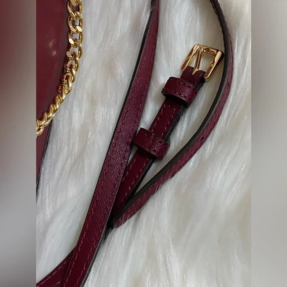 Michael Kors Jet Set Burgundy Crossbody Bag